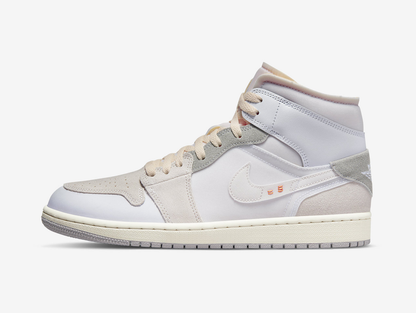 Air Jordan 1 Mid SE Craft White