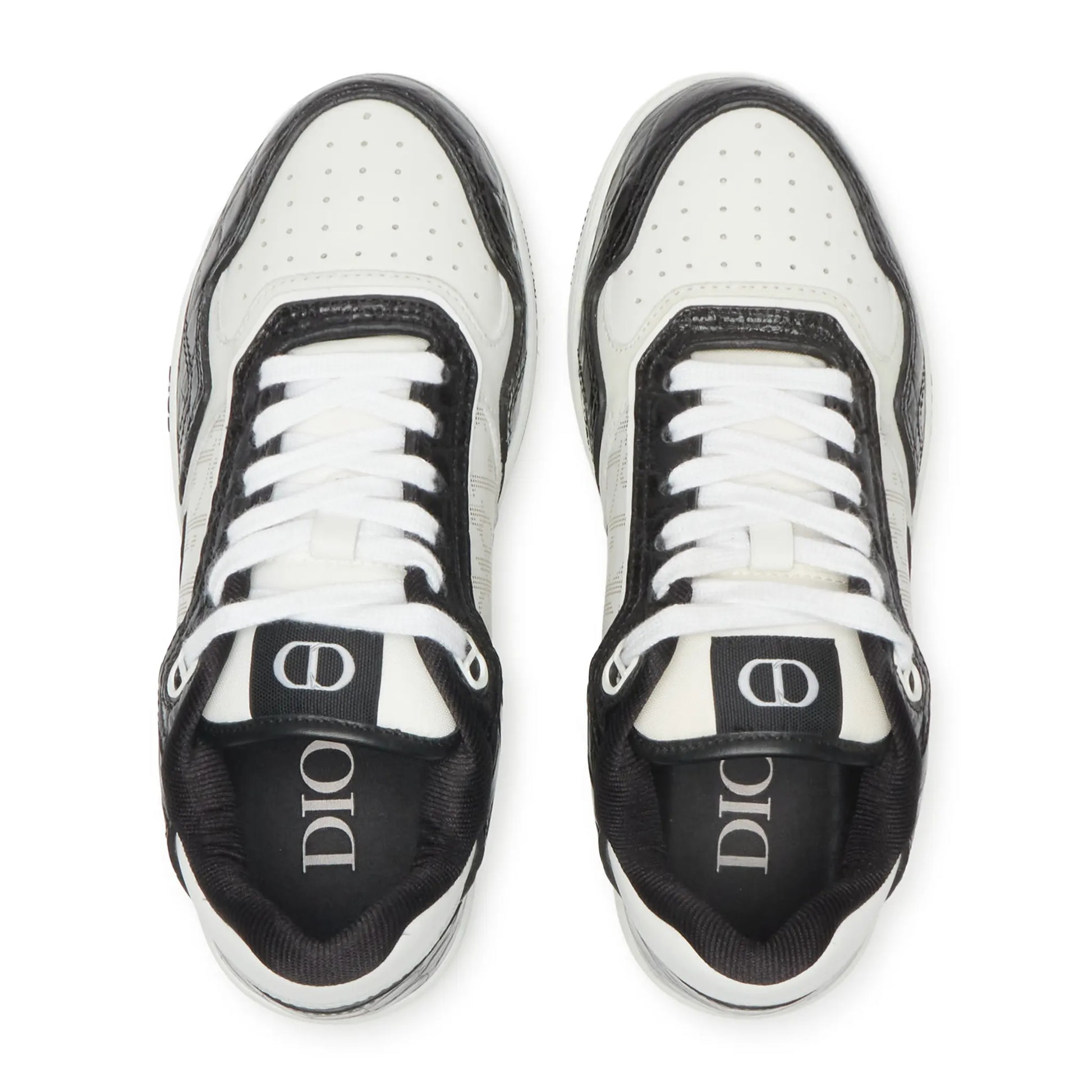 Dior B27 Uptown Black White Python Sneaker