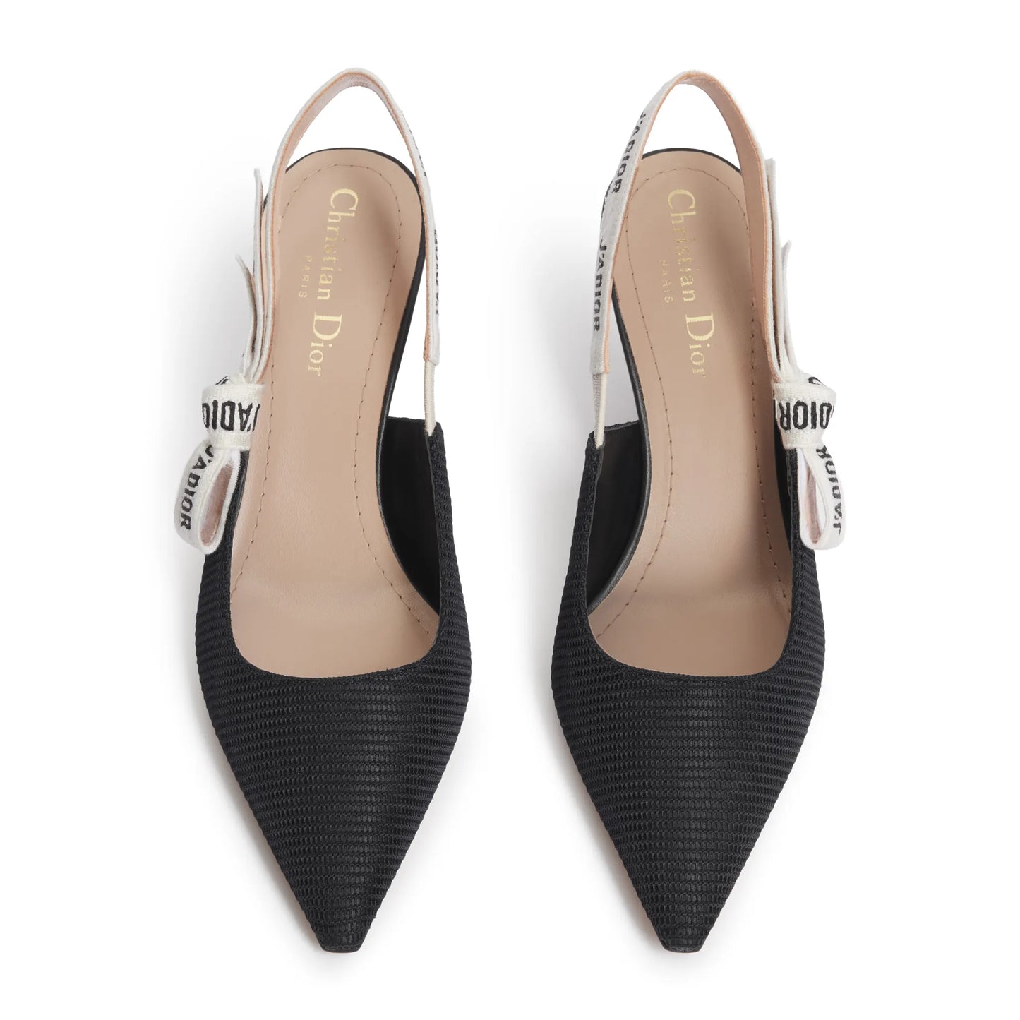 Dior J'Adior Technical Fabric Black Slingback Pump