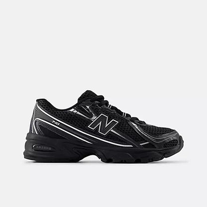 Big Kids' New Balance 740 "Black Silver Metallic"