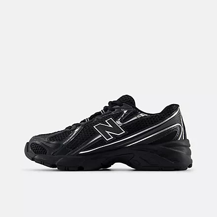 Big Kids' New Balance 740 "Black Silver Metallic"