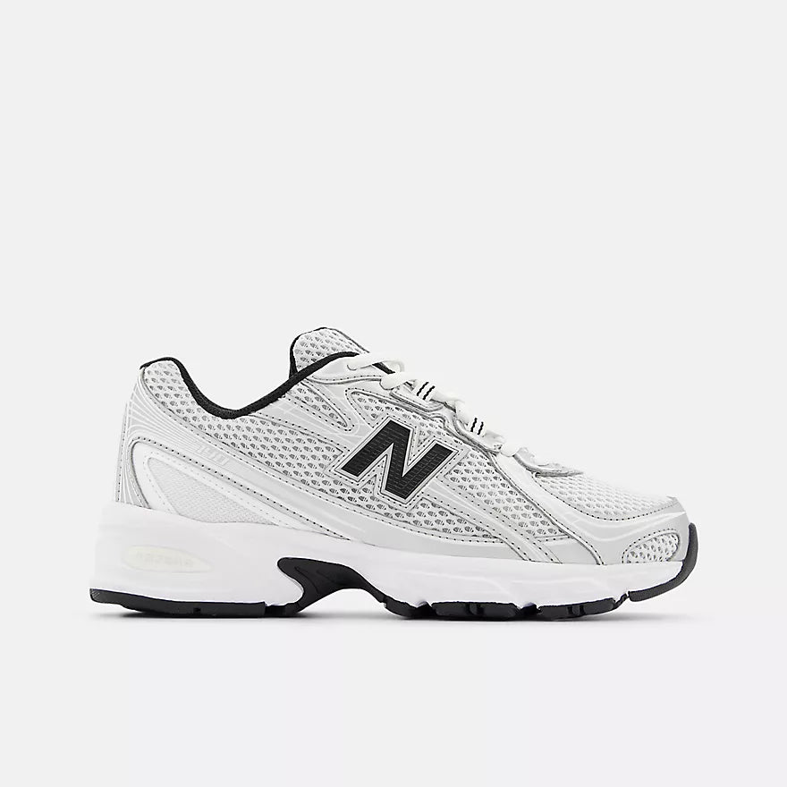 Big Kids' New Balance 740 "White Silver Black"