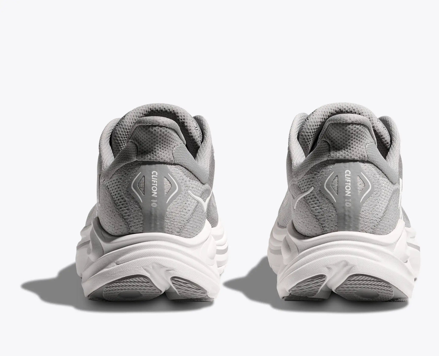 Hokas Clifton 10 Grey Silver