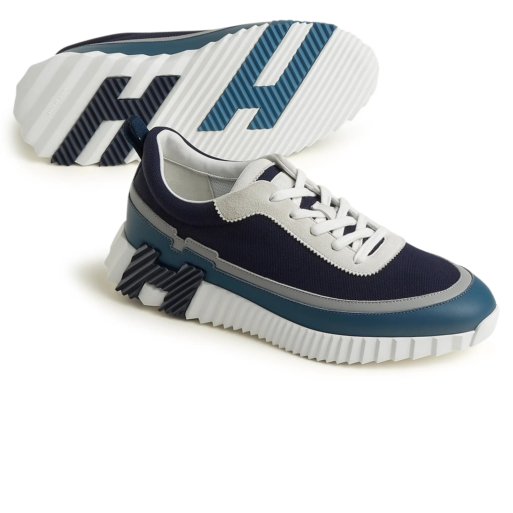 Hermès Paris Bouncing Sneaker Blue Grey White