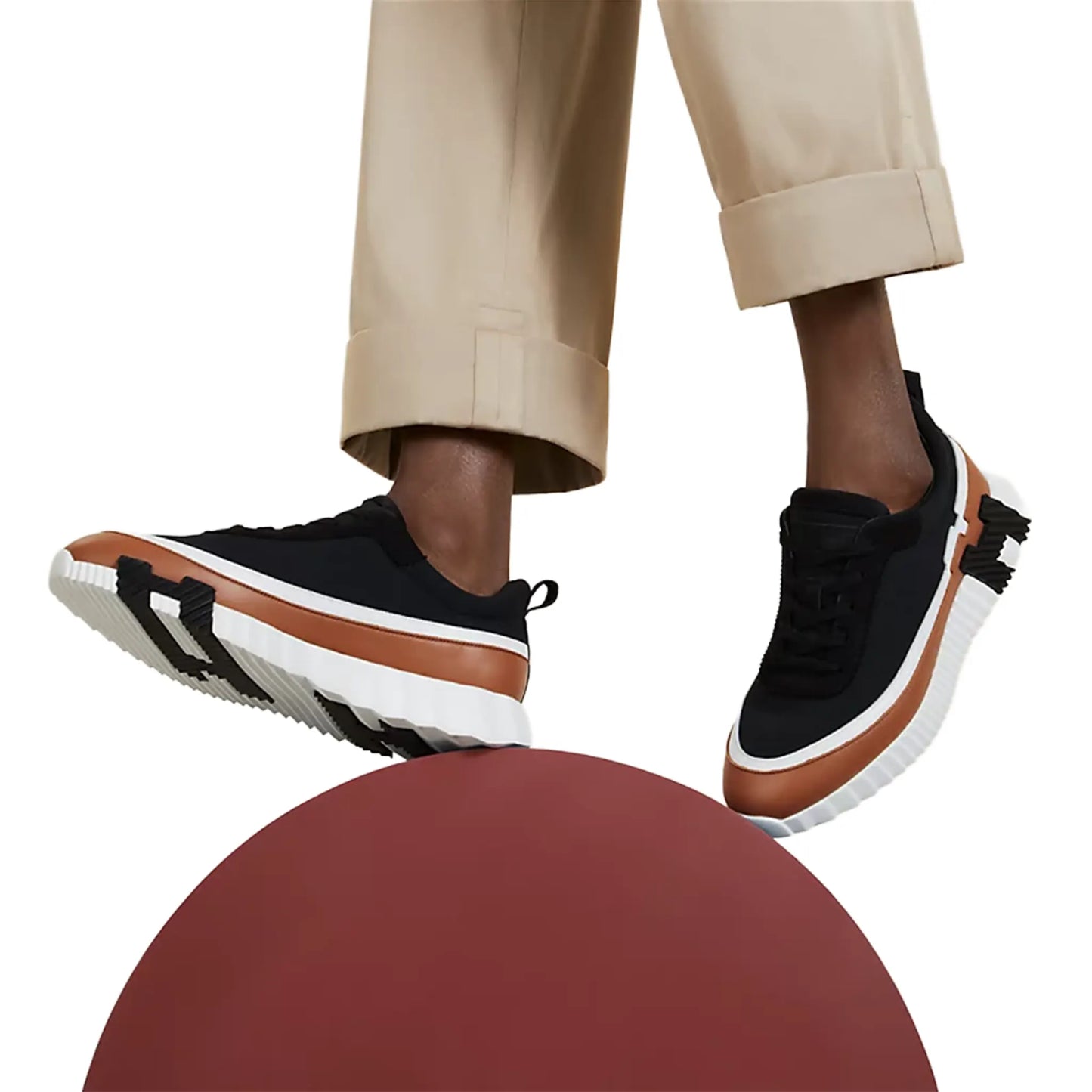 Hermes Paris Bouncing Sneaker Multicolore Noir