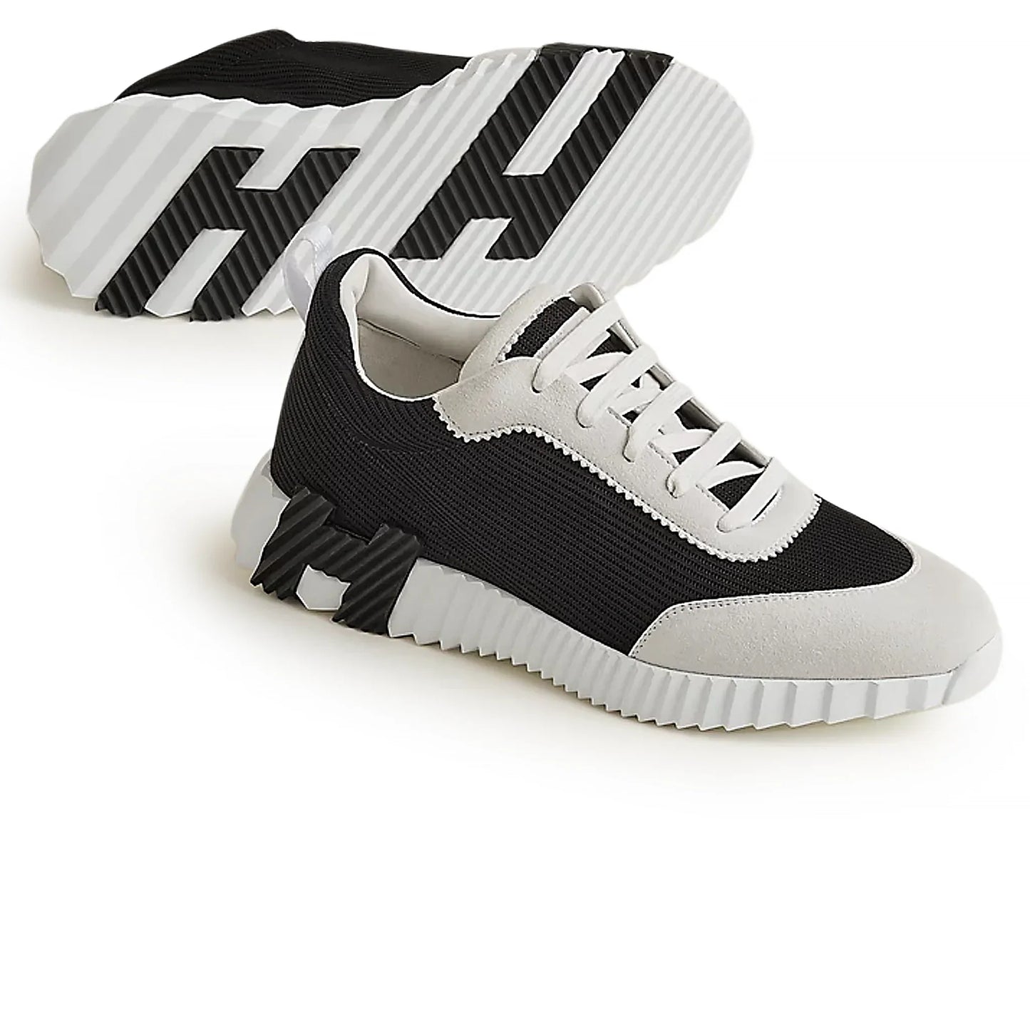Hermès Paris Bouncing Sneaker White Black