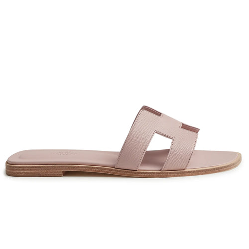 Hermes Paris Oran Rose Porcelaine Sandal