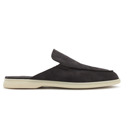 Loro Piana Babouche Walk Suede Ink Loafers