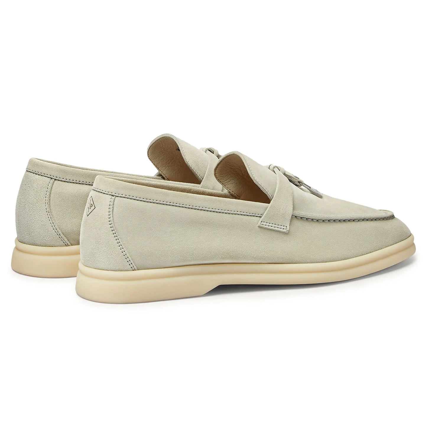 Loro Piana Summer Charms Suede Deep Ice Loafers