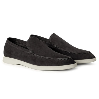 Loro Piana Summer Walk Suede Caviar Loafers