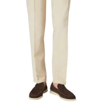 Loro Piana Summer Walk Suede Chocolate Loafers