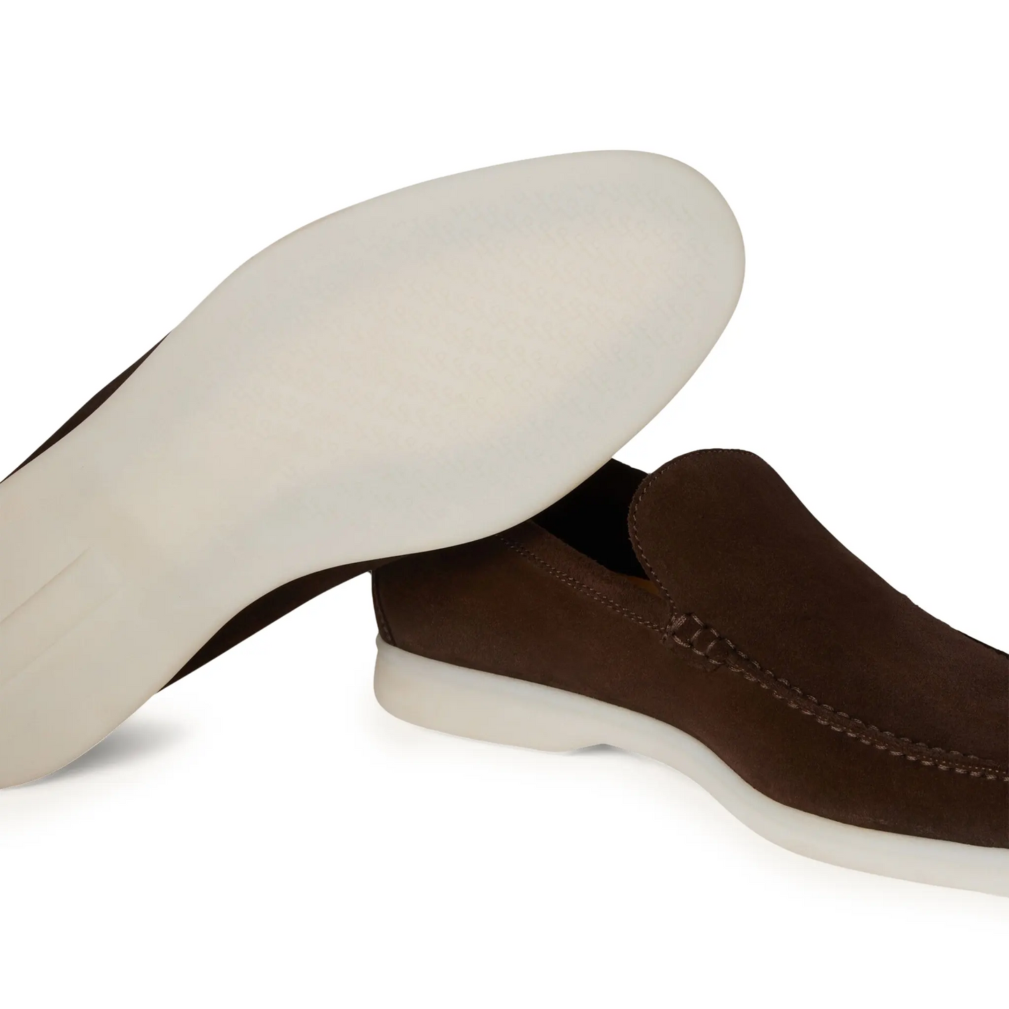Loro Piana Summer Walk Suede Chocolate Loafers