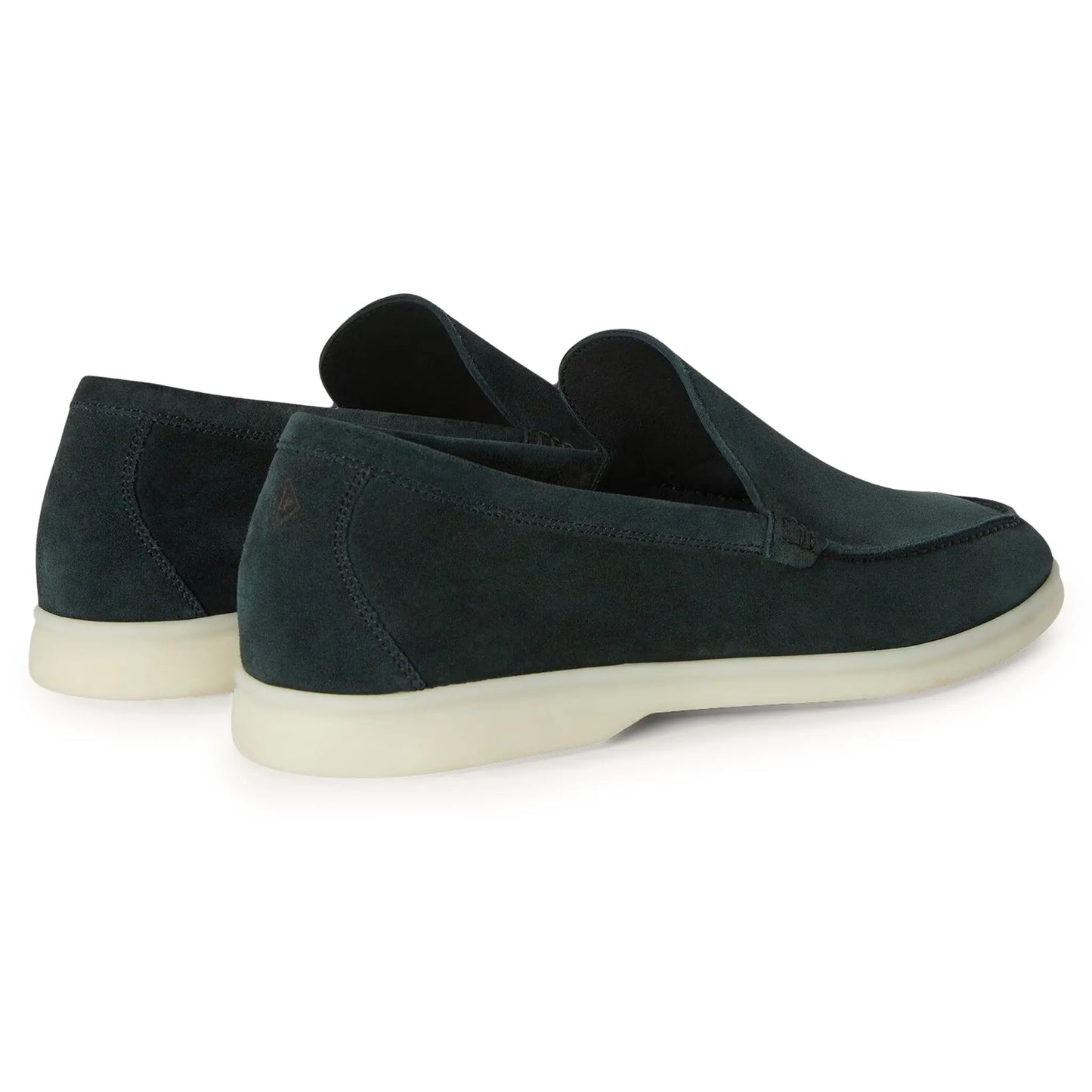 Loro Piana Summer Walk Suede Dark Green Loafers