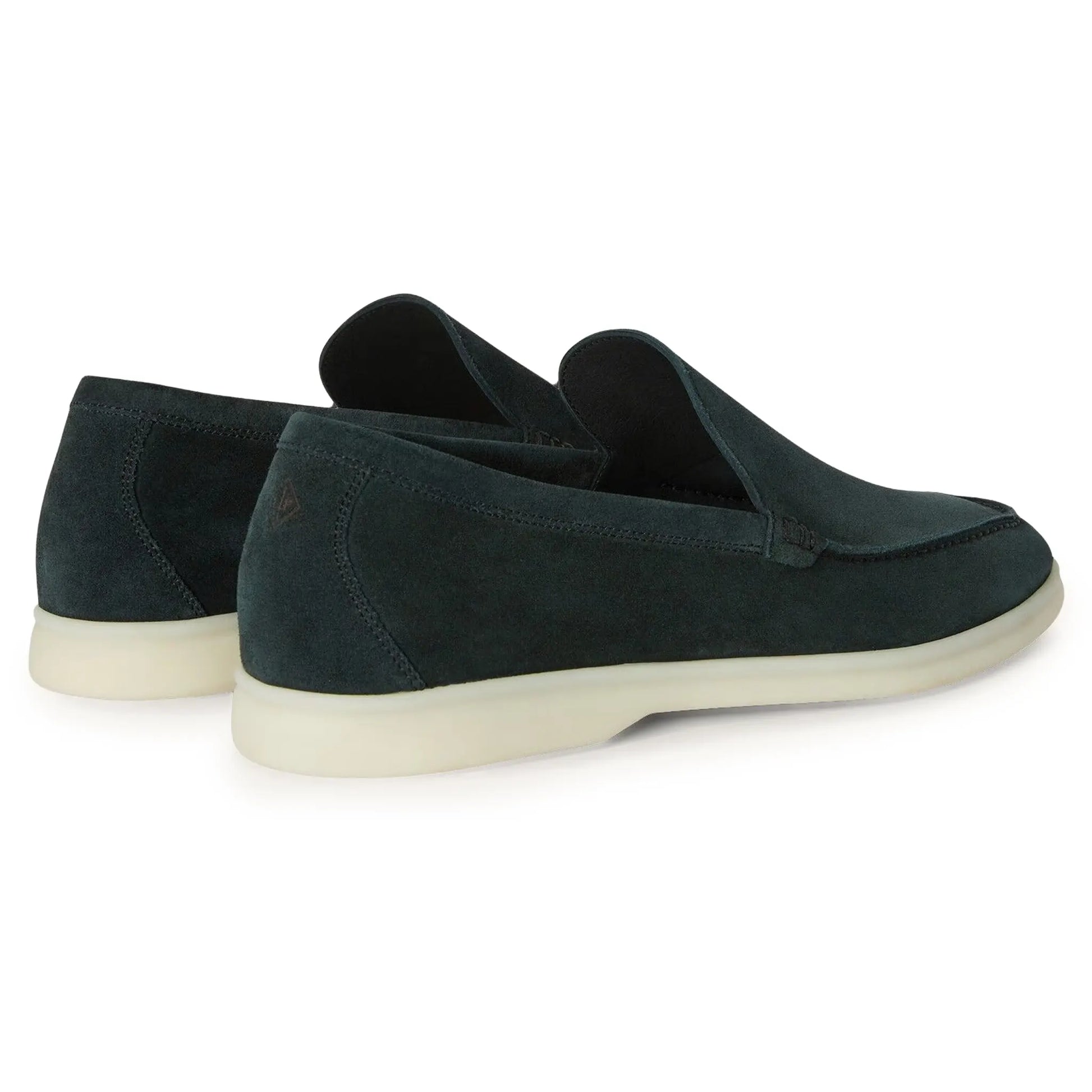 Loro Piana Summer Walk Suede Dark Green Loafers
