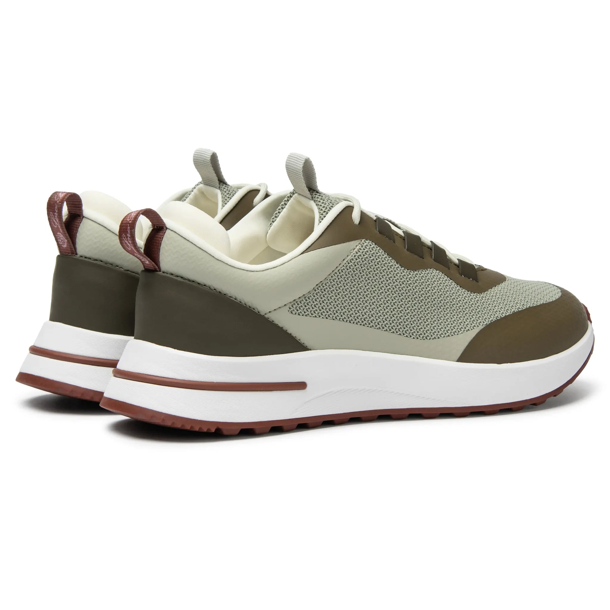 Loro Piana Week End Walk Frost Dark Green Linen Mesh Sneaker