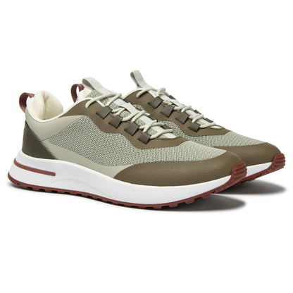 Loro Piana Week End Walk Frost Dark Green Linen Mesh Sneaker