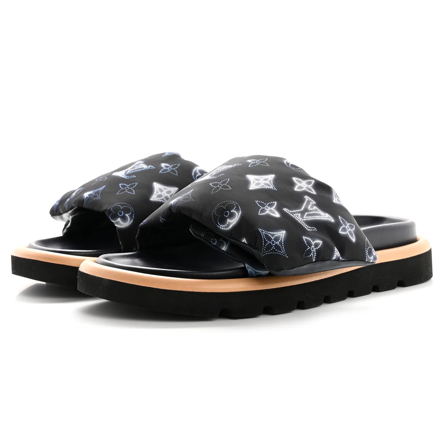 Louis Vuitton Pool Pillow Monogram Navy Slides