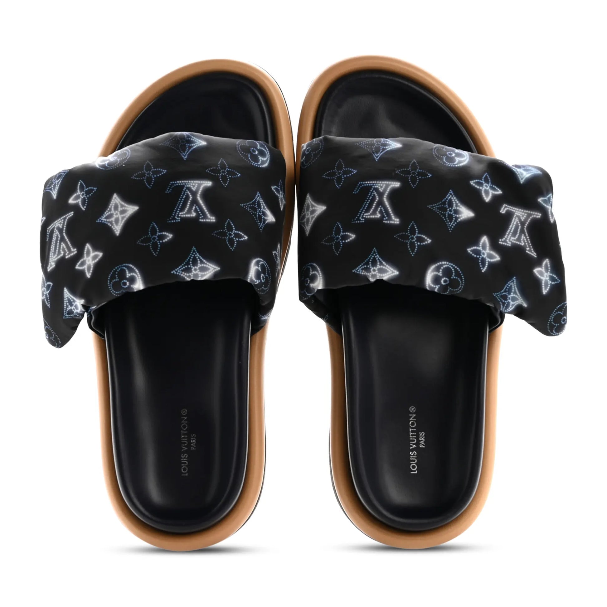 Louis Vuitton Pool Pillow Monogram Navy Slides