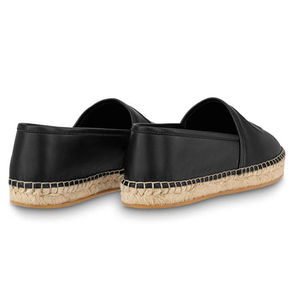 Louis Vuitton Starboard Leather Black Espadrilles