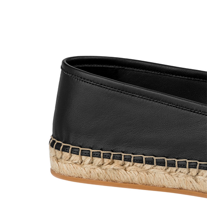 Louis Vuitton Starboard Leather Black Espadrilles