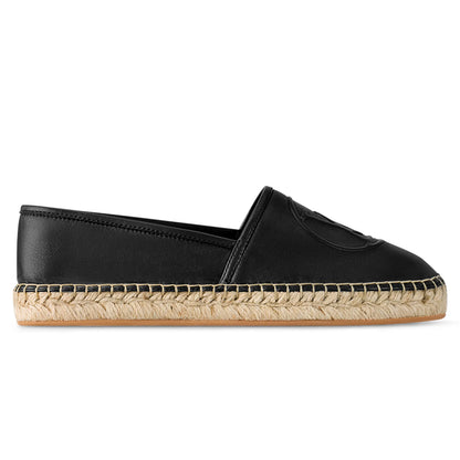 Louis Vuitton Starboard Leather Black Espadrilles