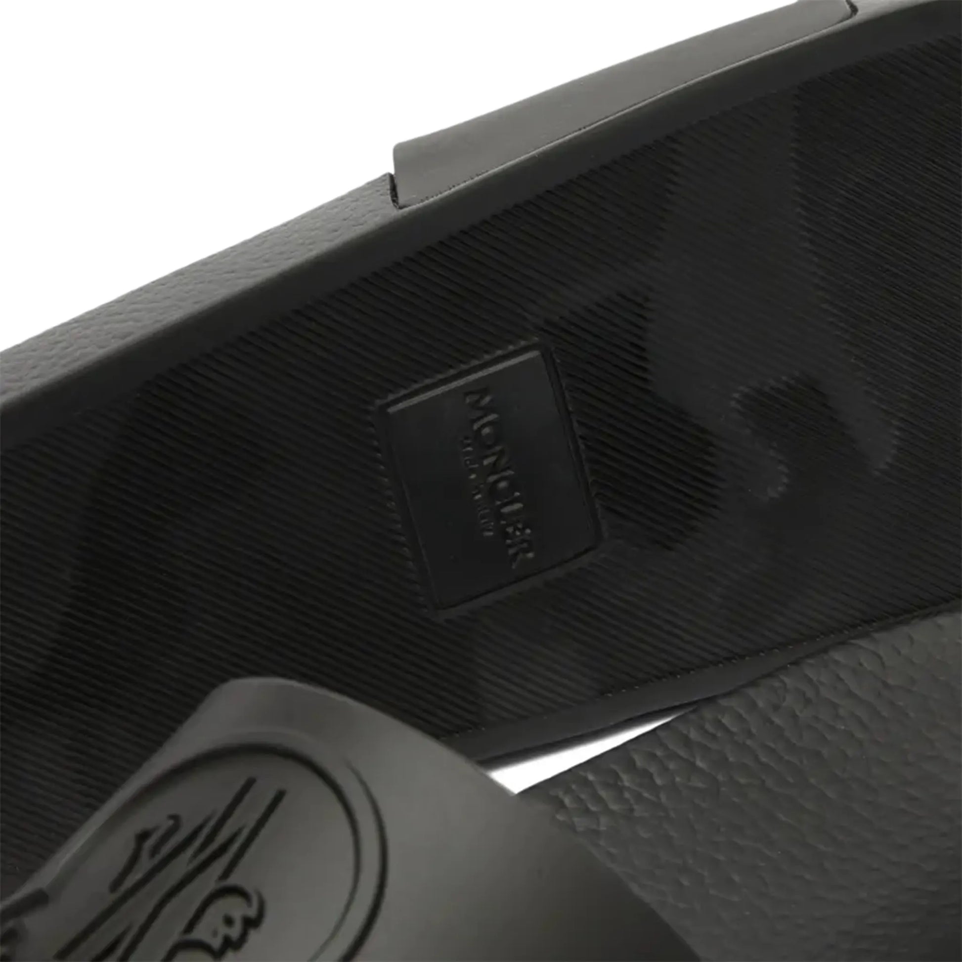 Moncler Basile Logo Black Sliders
