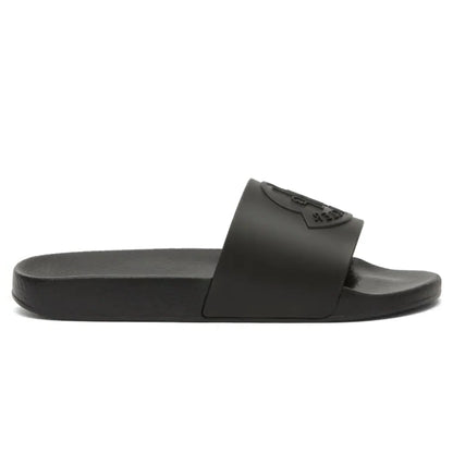 Moncler Basile Logo Black Sliders