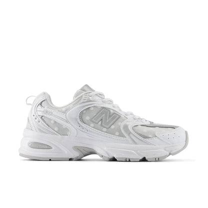 Men's/Women's New Balance 530 "White Silver Metallic Polka Dots"