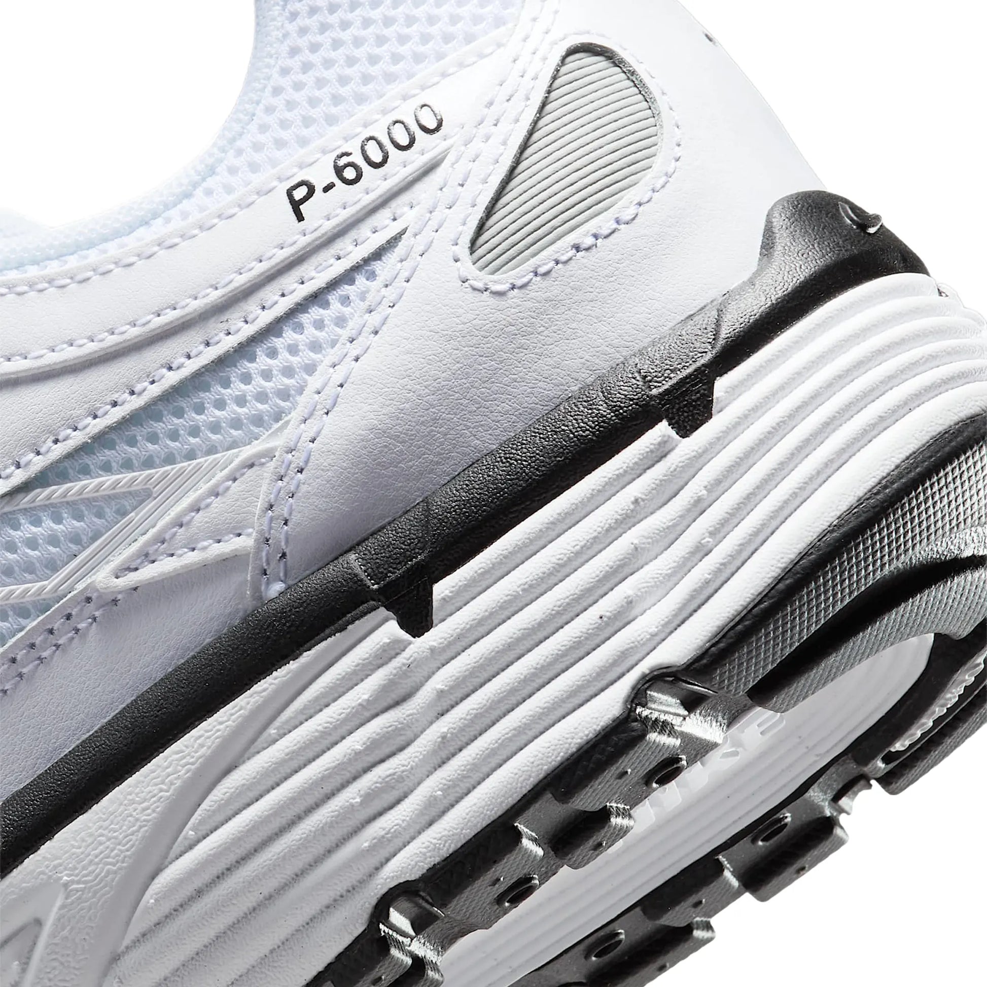 Nike P-6000 White Metallic Silver Black
