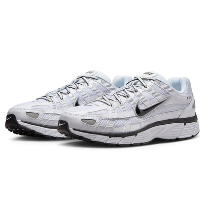 Nike P-6000 White Metallic Silver Black