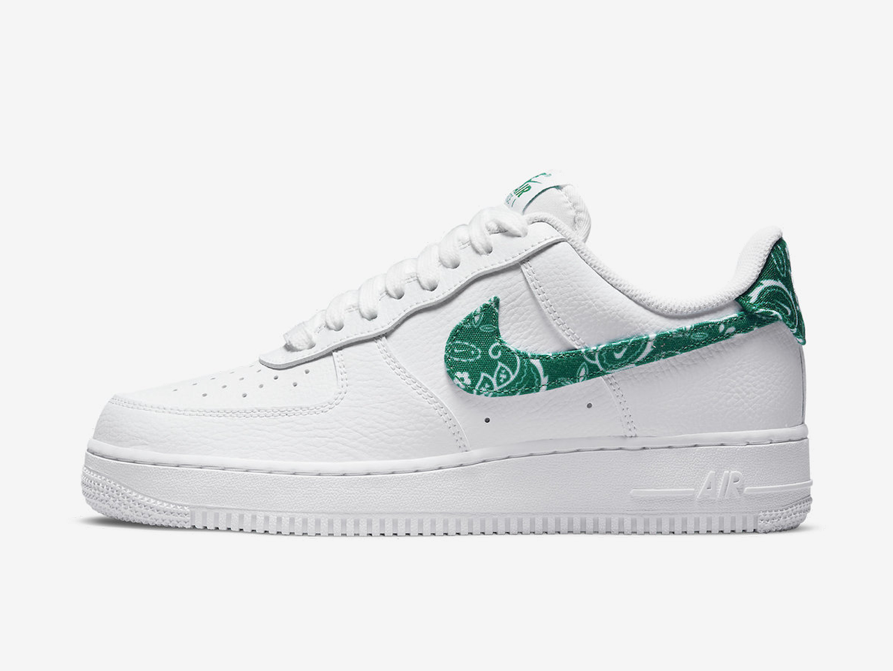 Nike Air Force 1 Low White Green Paisley (W)