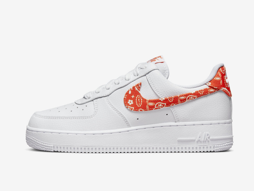 Nike Air Force 1 Low White Orange Paisley (W)