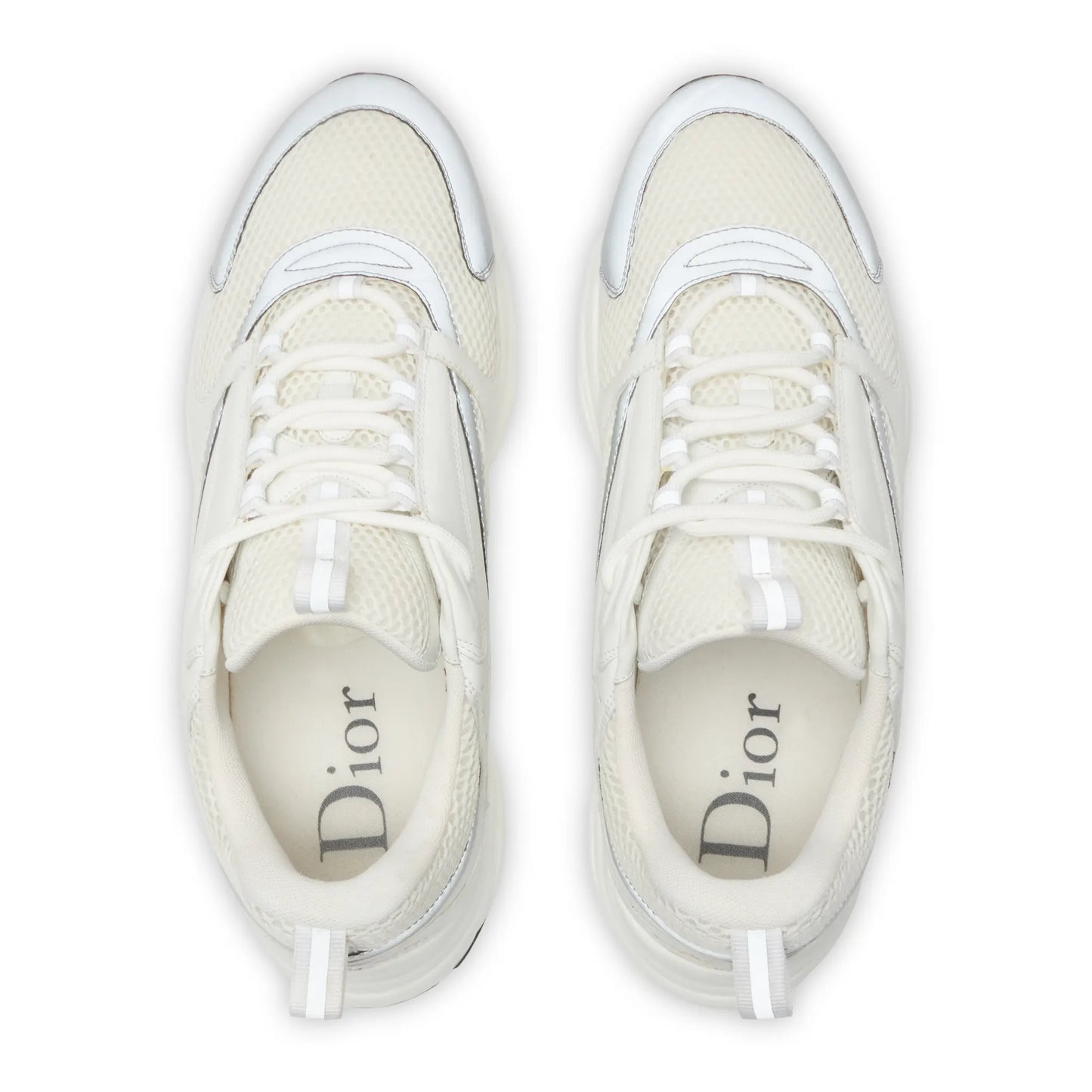 Preloved - Dior B22 White Grey Reflective Calfskin Trainer