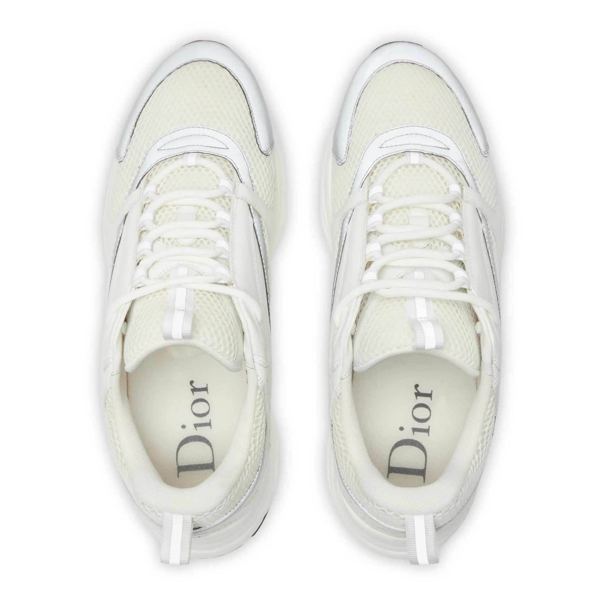 Preloved - Dior B22 White Grey Reflective Calfskin Trainer