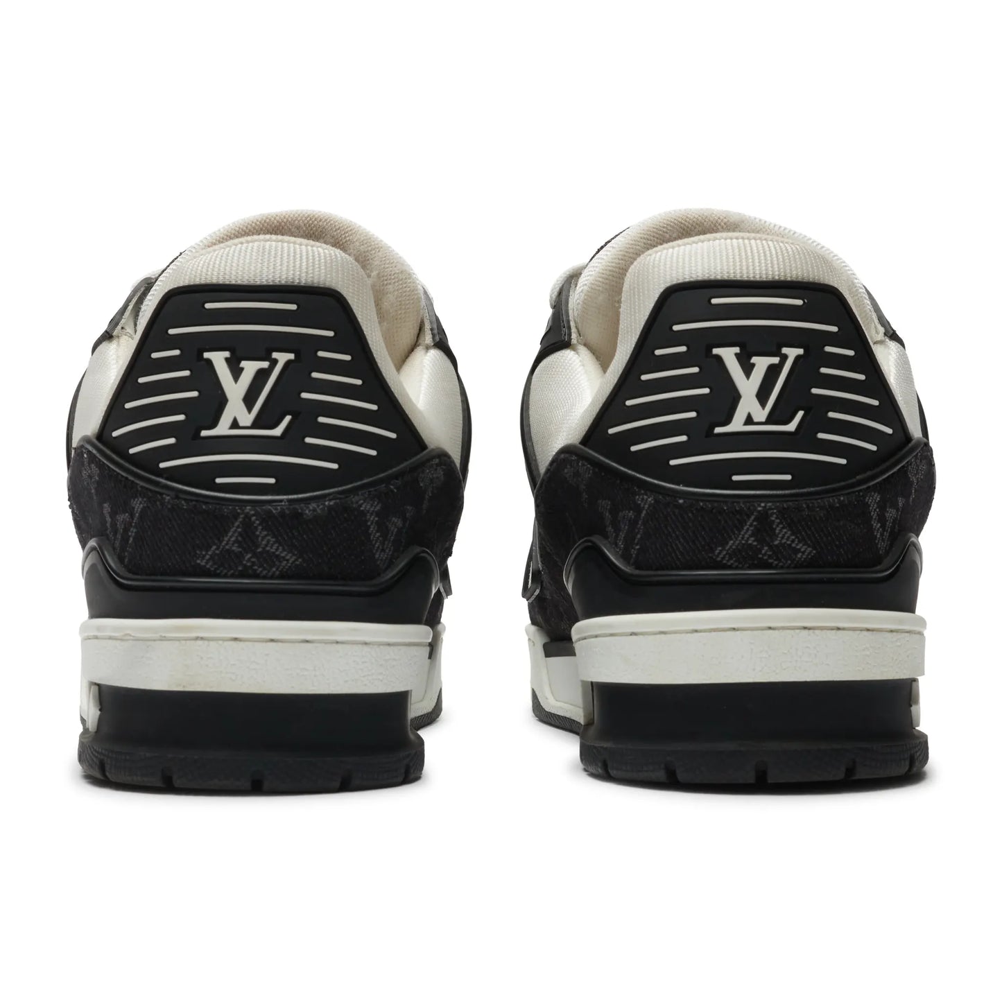 Preloved - Louis Vuitton LV Monogram Black Denim Sneaker