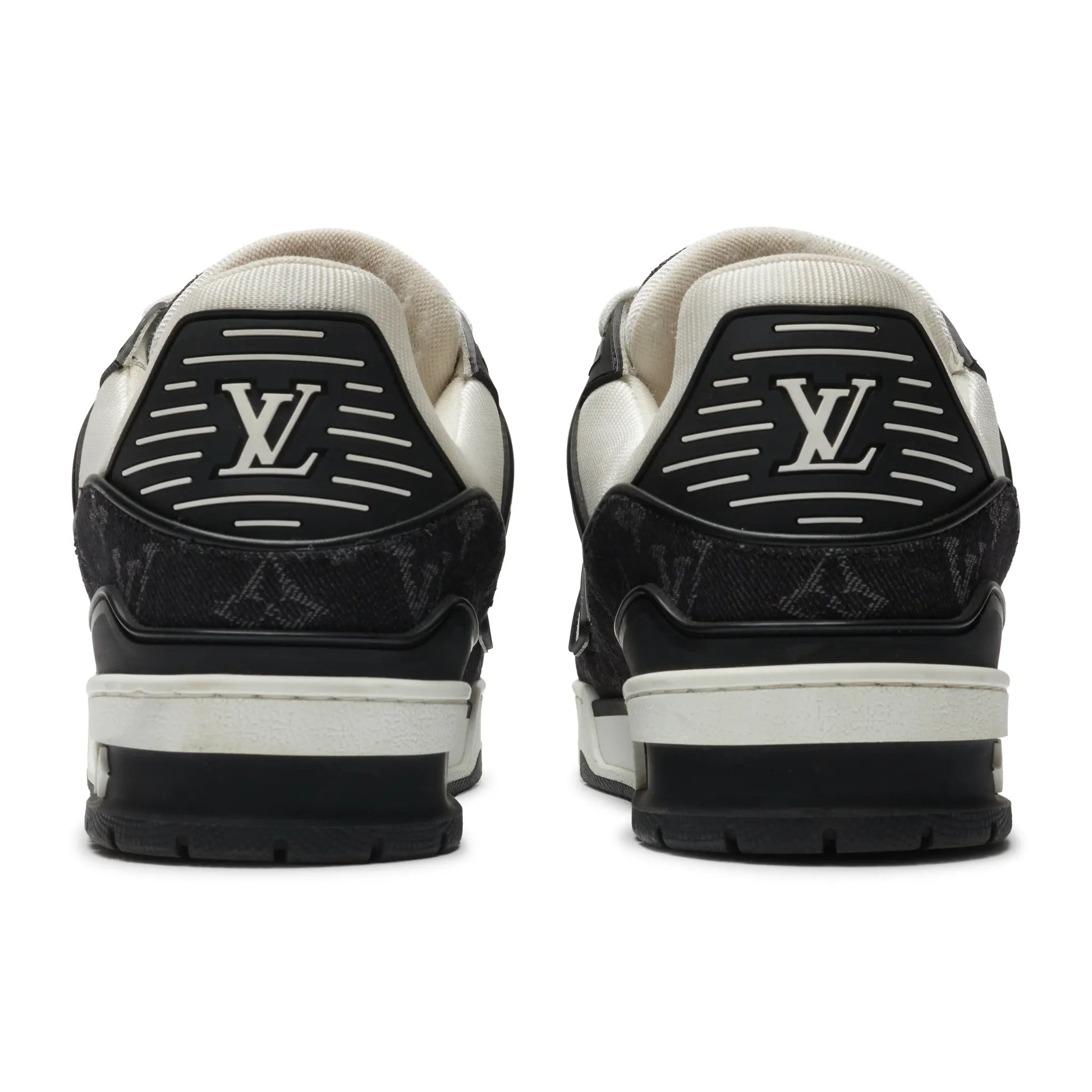 Preloved - Louis Vuitton LV Monogram Black Denim Sneaker