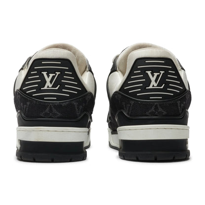 Preloved - Louis Vuitton LV Monogram Black Denim Sneaker