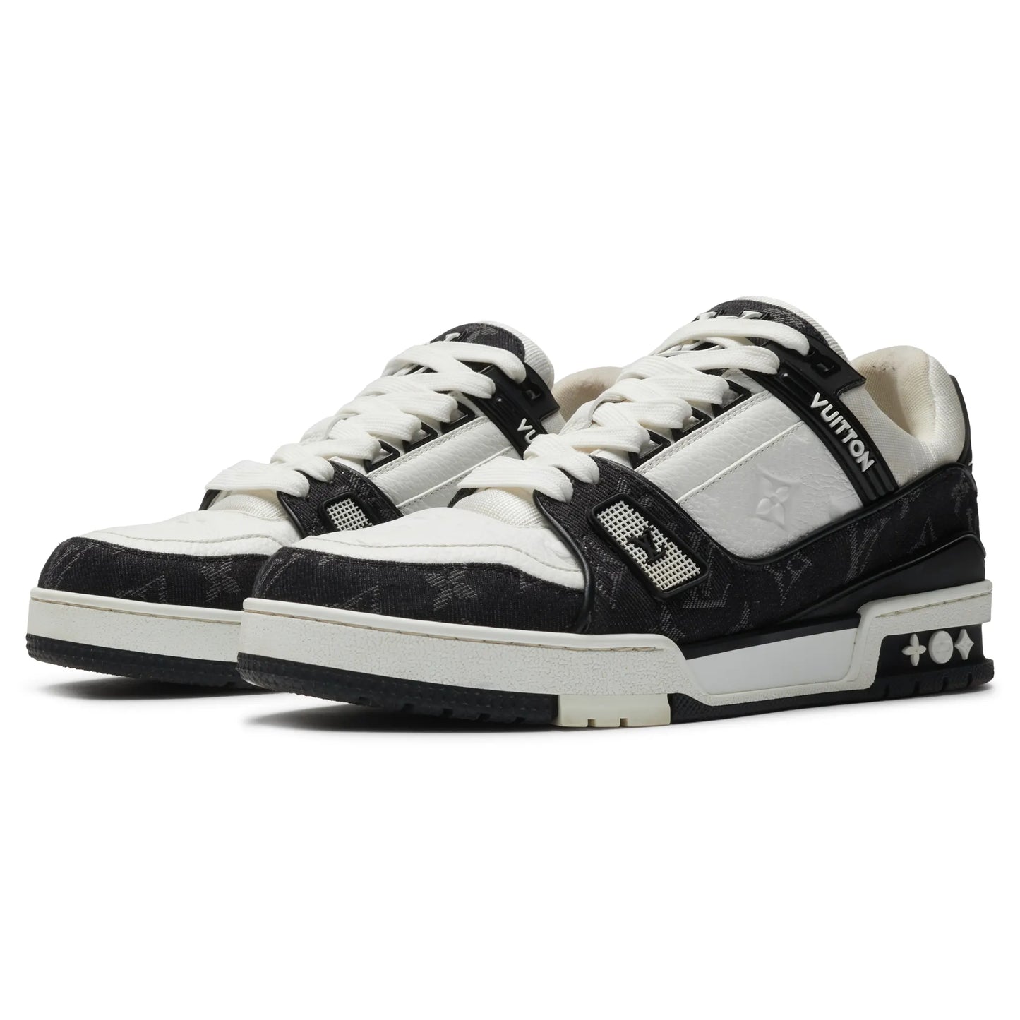 Preloved - Louis Vuitton LV Monogram Black Denim Sneaker