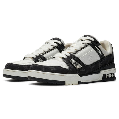 Preloved - Louis Vuitton LV Monogram Black Denim Sneaker