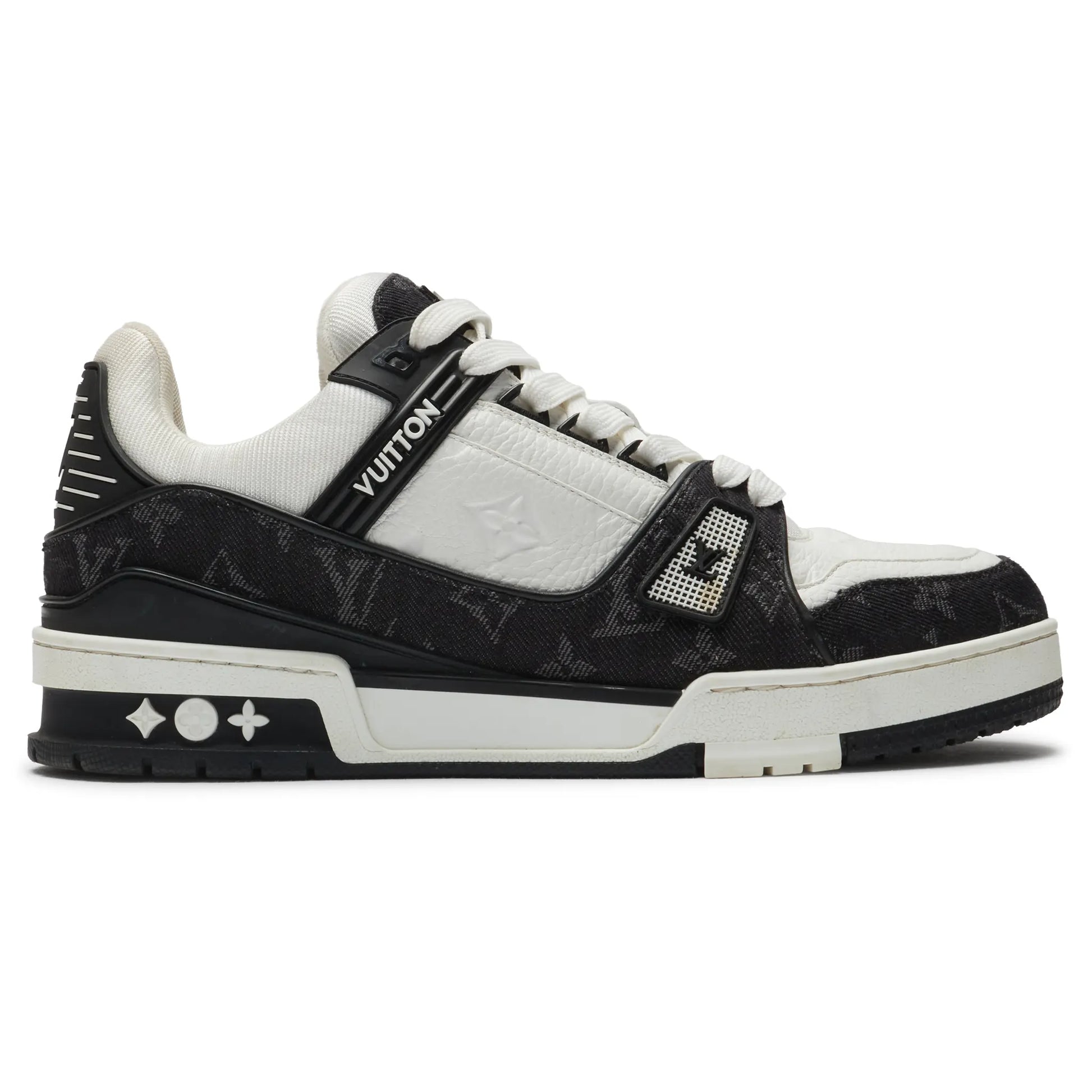 Preloved - Louis Vuitton LV Monogram Black Denim Sneaker