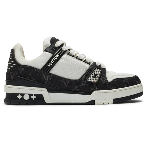 Preloved - Louis Vuitton LV Monogram Black Denim Sneaker