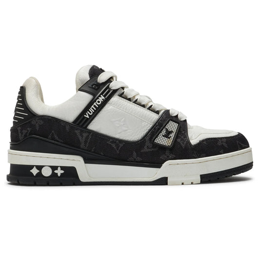 Preloved - Louis Vuitton LV Monogram Black Denim Sneaker