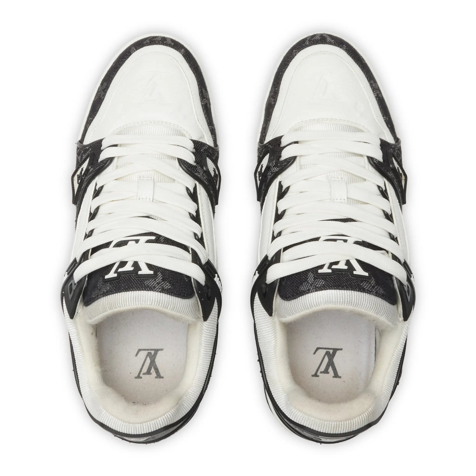 Preloved - Louis Vuitton LV Monogram Black Denim Sneaker