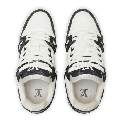 Preloved - Louis Vuitton LV Monogram Black Denim Sneaker