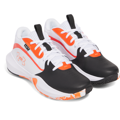 Men's/Women's Under Armour Lockdown 7 Basketball Shoes "White Black Ares Red"