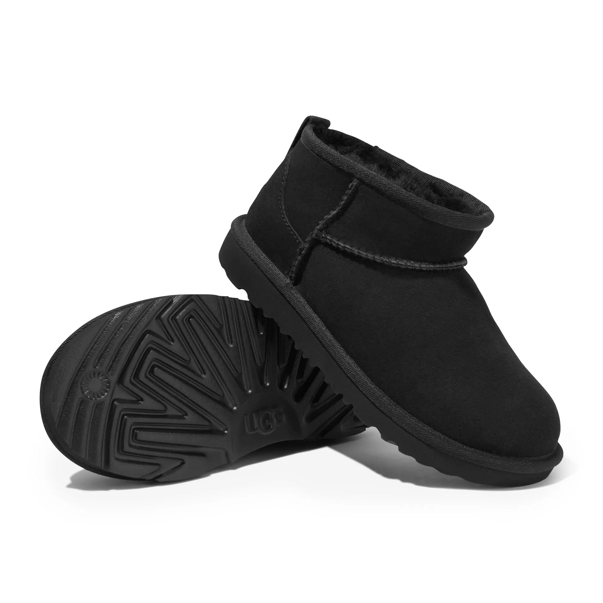 UGG Classic Ultra Mini Kids Black Boots