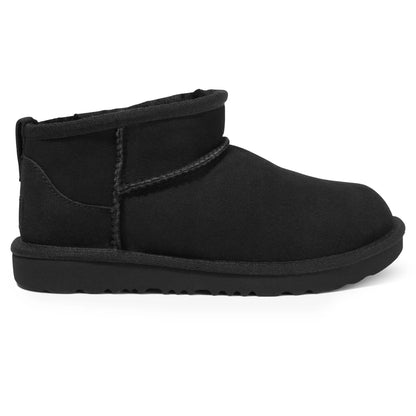 UGG Classic Ultra Mini Kids Black Boots