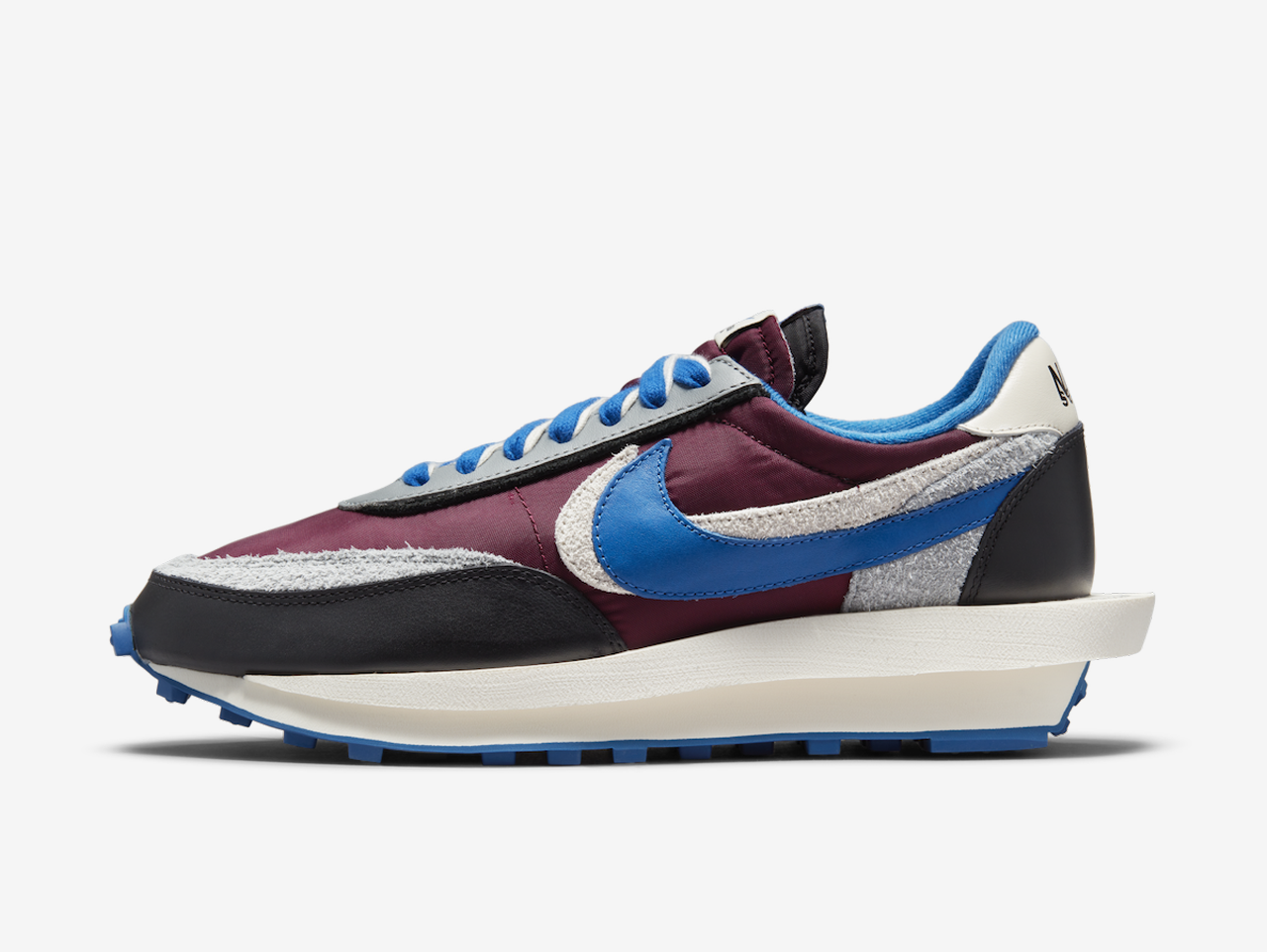 Undercover x Sacai x Nike LD Waffle Night Maroon Team Royal