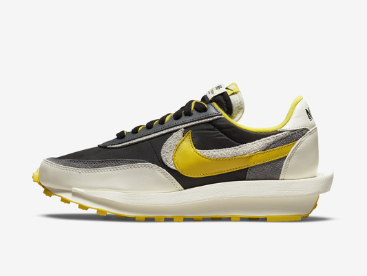 Undercover x Sacai x Nike LD Waffle Black Bright Citron