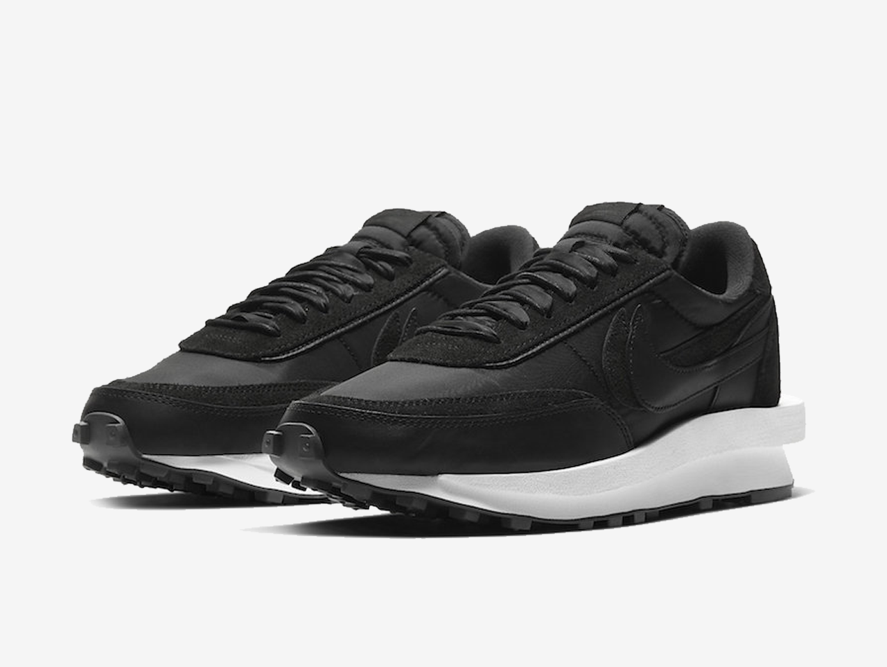 Sacai x Nike LD Waffle Black Nylon